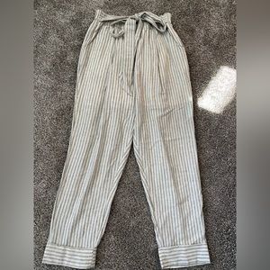 Wishlist striped tie waist pants size M